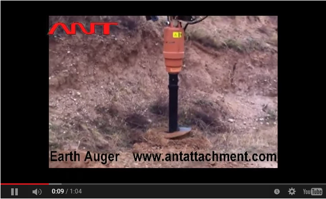 ANT Excavator earth drill--Earth Auger