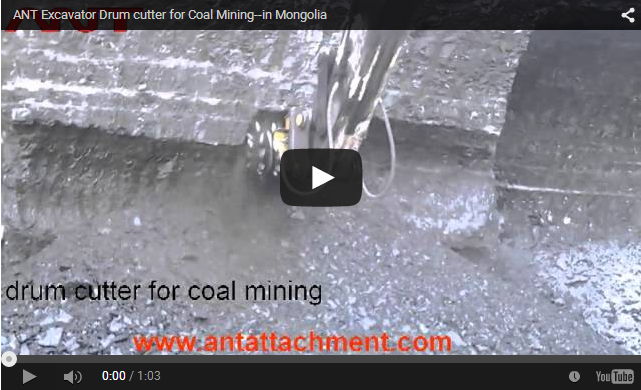ANT Excavator Drum cutter for Coal Mining